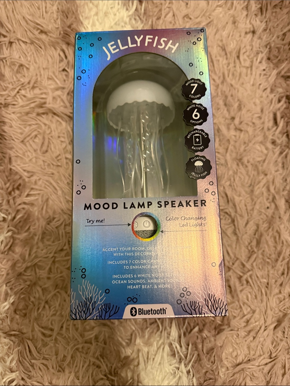 Jellyfish Mood Lamp Speaker - Color Changing LED